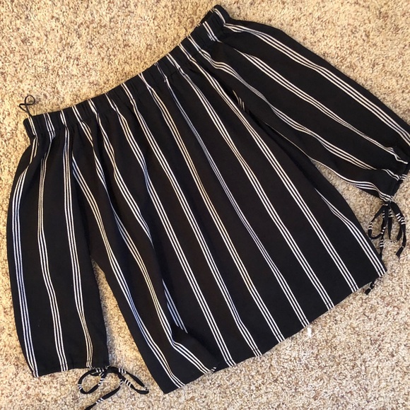 Fashion Line | Off Shoulders stripe top | M - Picture 2 of 2